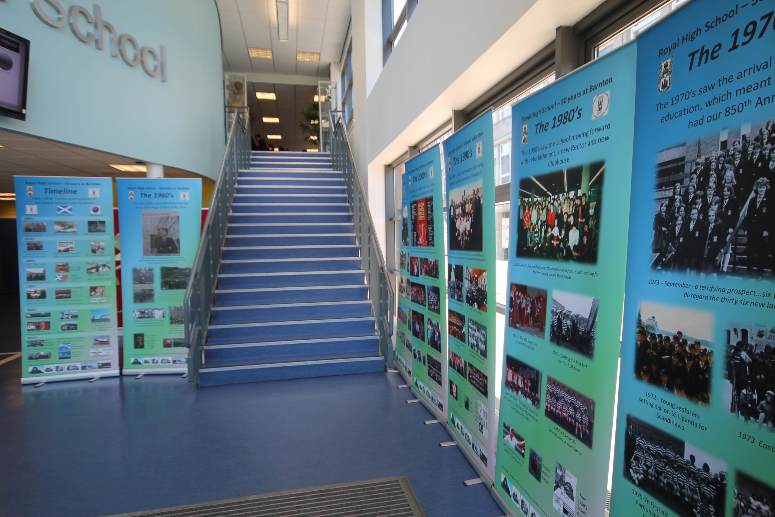 Barnton 50th popup banners