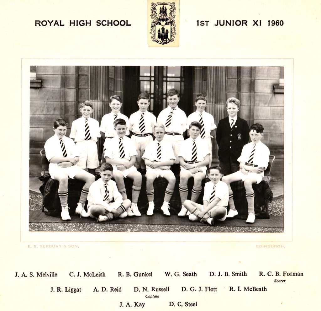RHS Cricket 1st Junior XI 1960