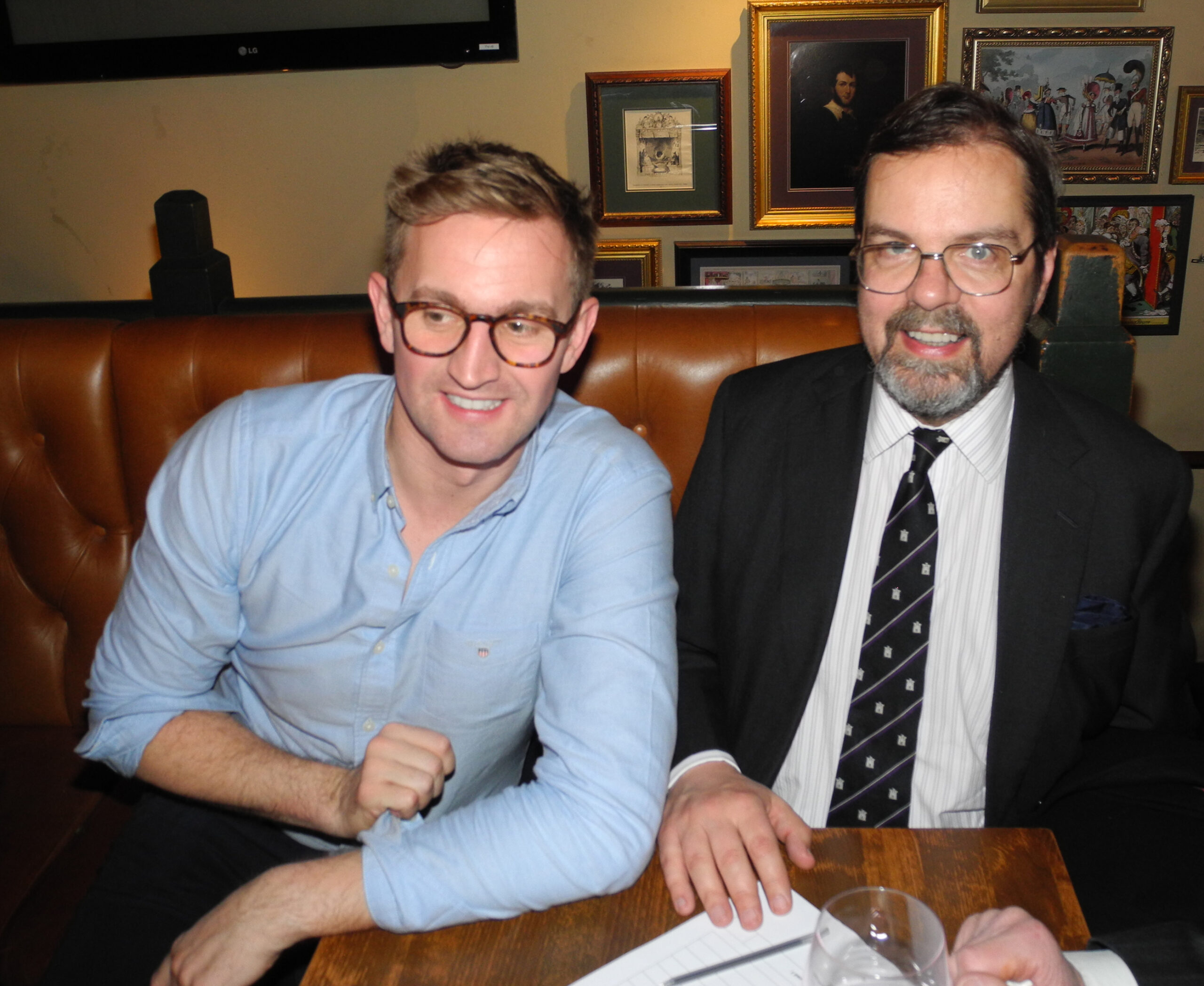 Richard and Paul at our winter drinks