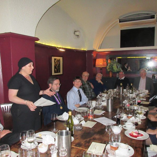 After dinner speech to dinner guests.