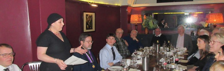After dinner speech to dinner guests.
