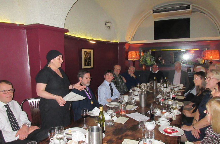 After dinner speech to dinner guests.